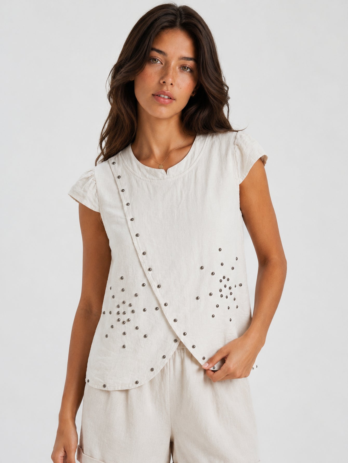BLUSA ARMONIAS TEEN TACHUELAS
