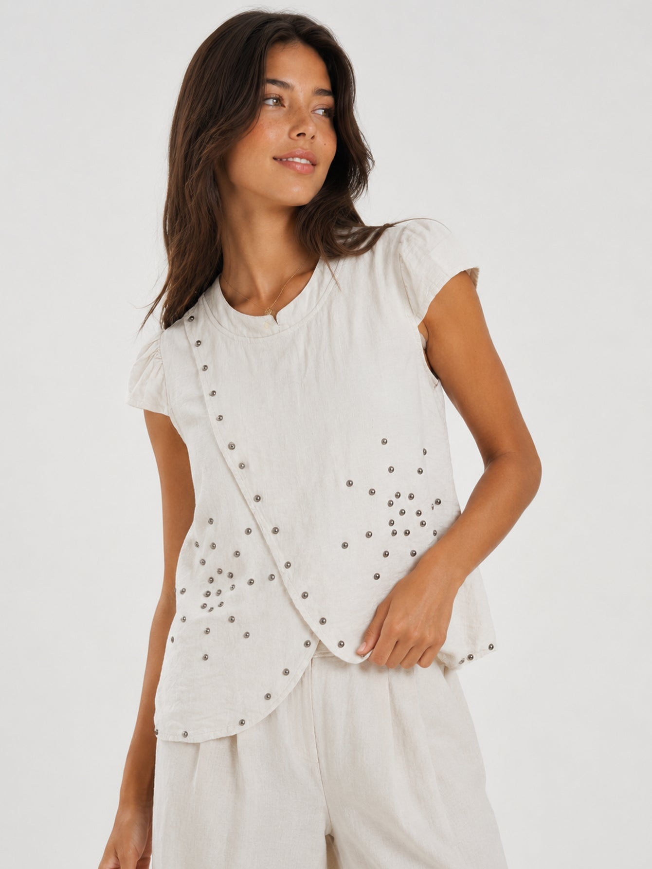 BLUSA ARMONIAS TEEN TACHUELAS