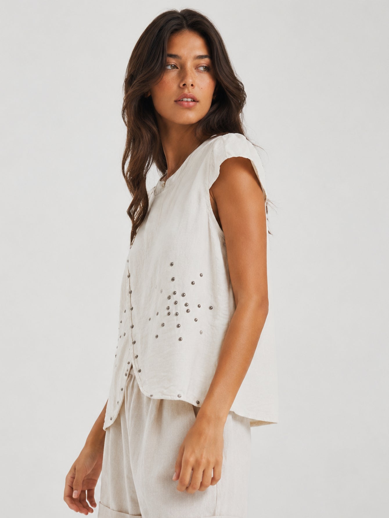 BLUSA ARMONIAS TEEN TACHUELAS