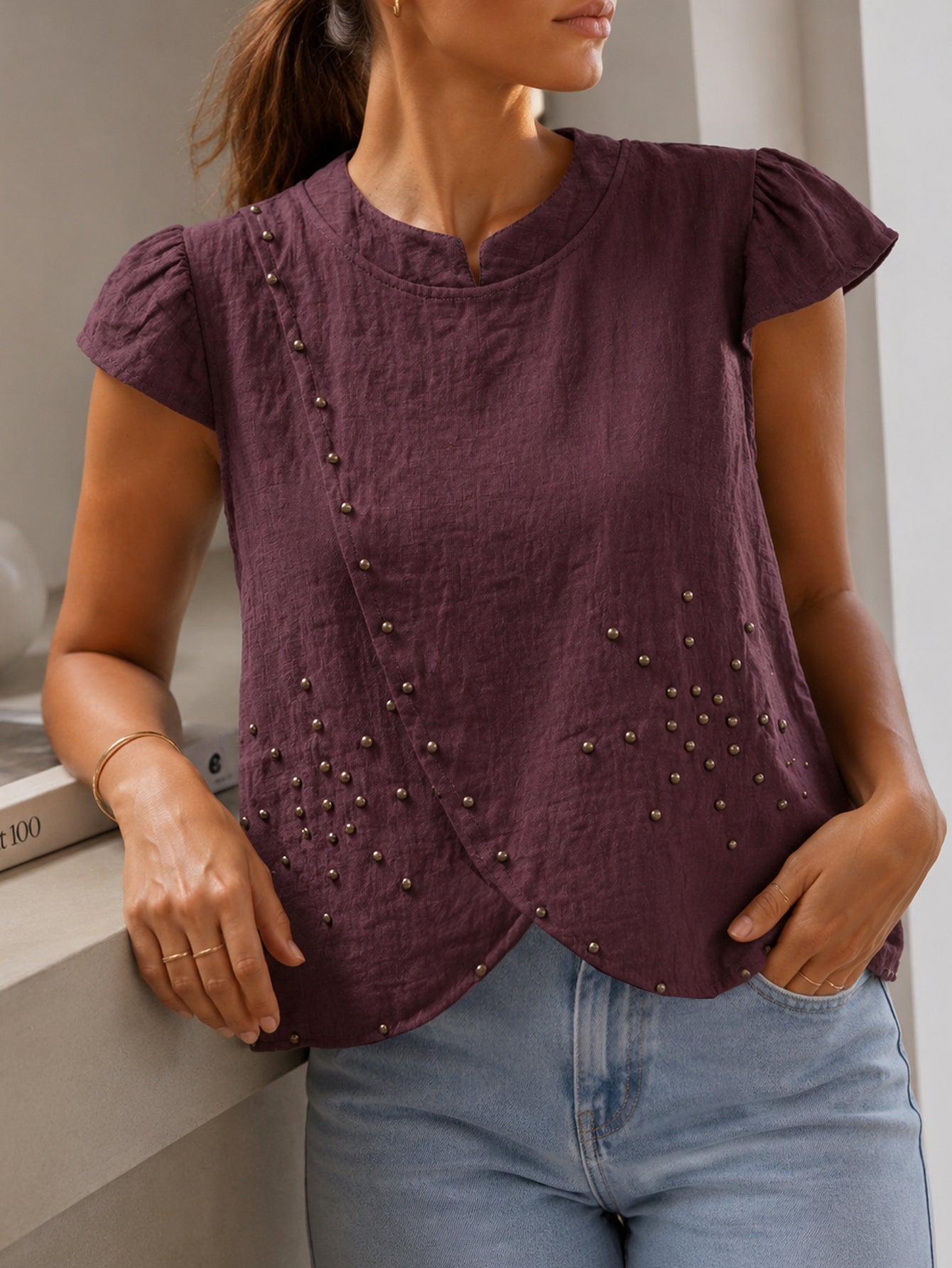 BLUSA ARMONIAS TEEN TACHUELAS